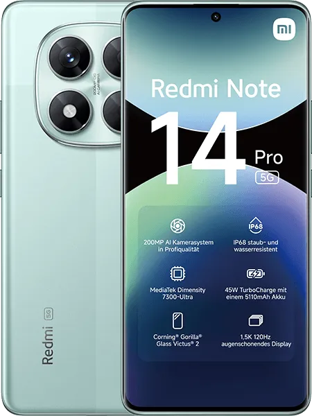 Redmi Note 14 Pro 5G Coral Green